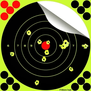 Samolepiace reaktívne terče WESTSNIPE 20 × 20 cm – 25 ks