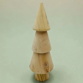 Drevený vianočný stromček bez vzoru 22,5 cm