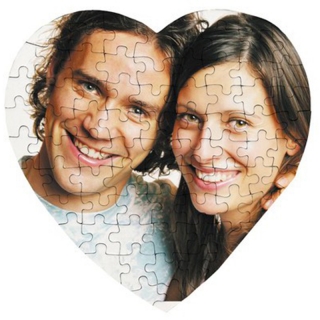 Puzzle magnetické srdce s potlačou 19x19cm (75 dielikov)