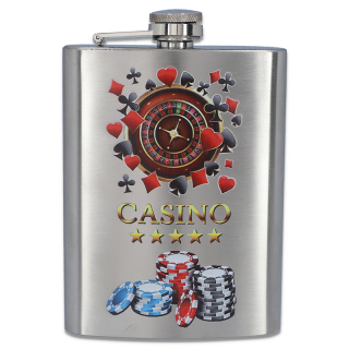 Ploskačka nerez: 240ml Casino