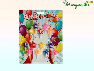 Sviečky HAPPY BIRTHDAY star