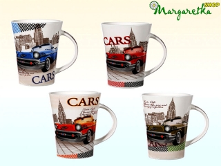 Hrnček porcelán Vintage cars