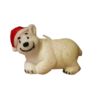 Vianočná sviečka medveď AC0125 6cm