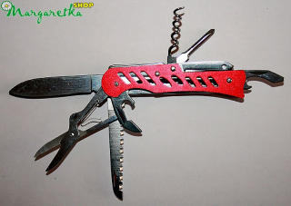 Nôž vreckový Multi red 11 funkcií