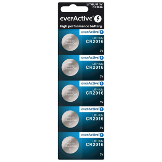 Lítiové batérie everActive CR2016 5ks